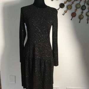 Michael Kors Black /Gold Dress Size S